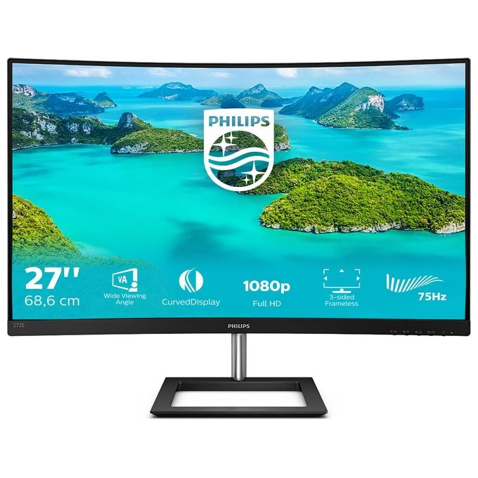 Philips Monitor 27'' LED VA Curvo Gaming 272E1CA - 00 1920 x 1080 Full HD Tempo di Risposta 4 ms