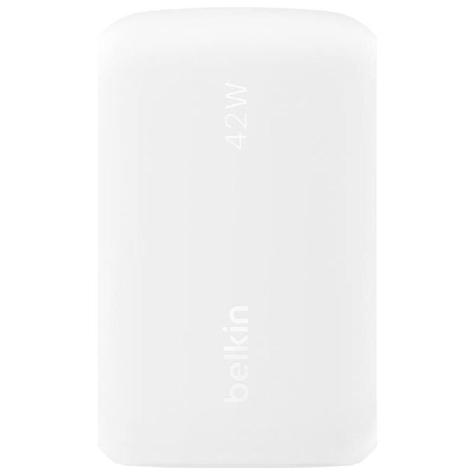 Belkin BoostCharge Doppio Caricatore Usb da Parete da 42W Bianco