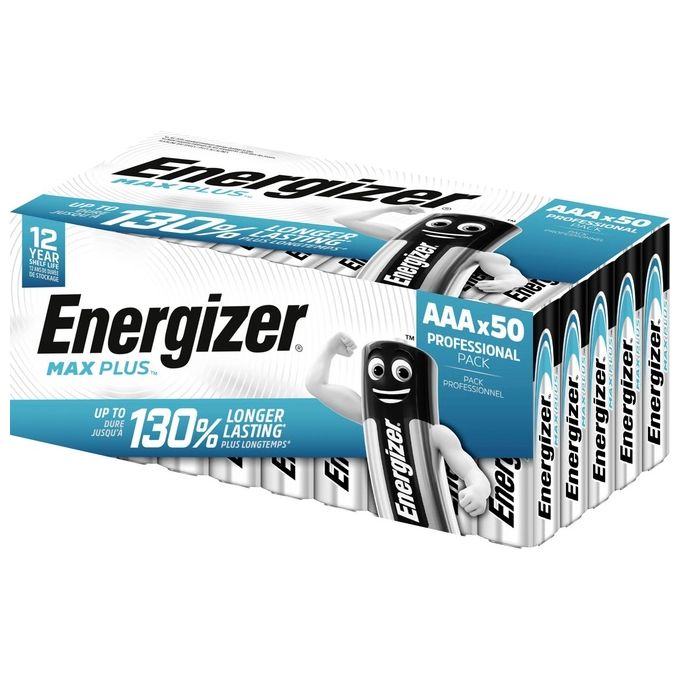 Energizer Confezione 50 Max Plus Alkaline AAA Dp50