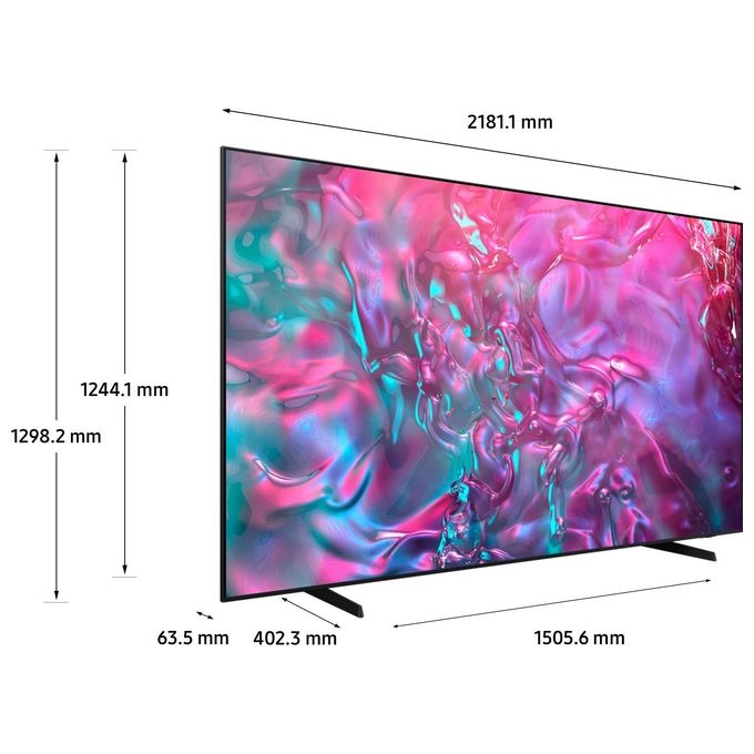 Samsung UE98DU9070UXZT Crystal UHD Smart TV 98'' 4K LED Tizen Motion Xcelerator 120Hz OTS Lite HDR10+ colore Nero