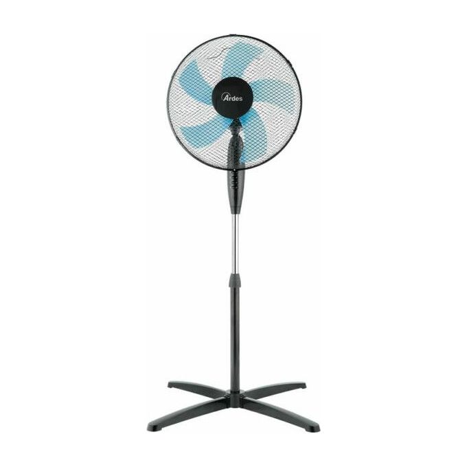 Ardes AR5ST40PN Steelo Ventilatore a piantana 40 cm 50 W 3 velocita' oscillazione automatica colore Nero