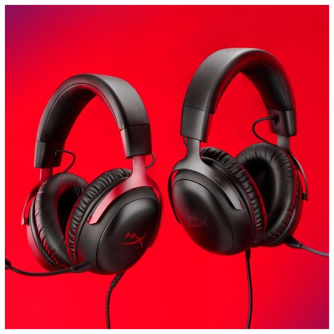 HyperX 727A8AA Cloud III Cuffie da gaming Circumaurali Chiuso 53 mm 10 - 21000 Hz 64 Ω 100 dB 3,5 mm USB-C Nero