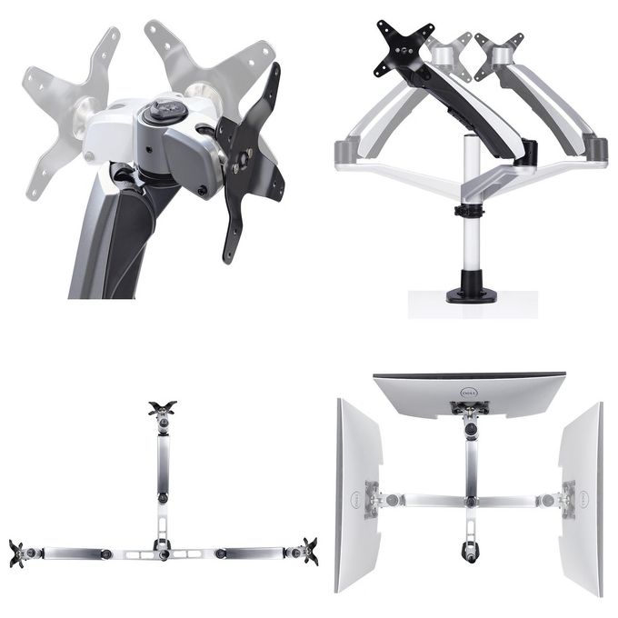 StarTech 1MP1ACG-MONITOR-ARM Supporto da scrivania per monitor Singolo VESA 75x75 100x100 mm Regolabile Altezza 27 cm Rotazione 360° Inclinazione 105° Estensione 59 cm colore Nero