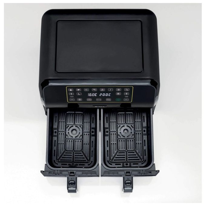 Ariete 4623 Airy Fryer Dual Friggitrice ad aria 8 L 1700 W Doppio Cestello 8 Programmi Display LED Touch colore Nero