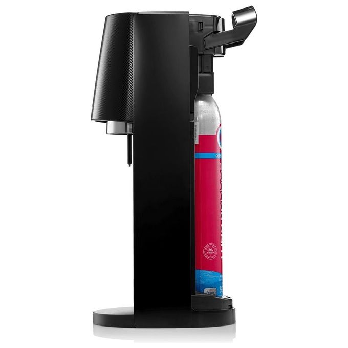 SodaStream E-TERRA Gasatore Elettrico Acqua Frizzante One Touch 3 Livelli Gasatura 1L Quick Connect colore Nero