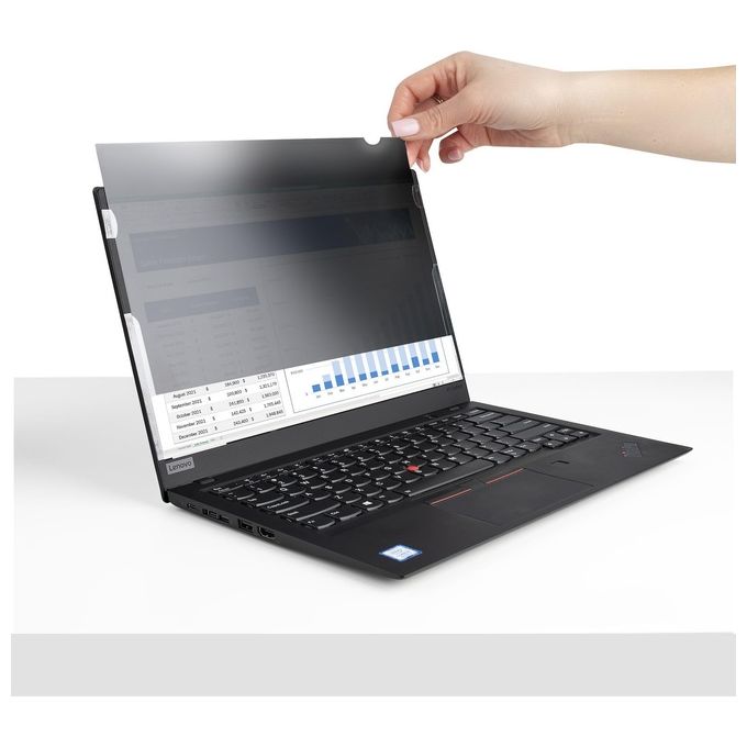 StarTech 14L-PRIVACY-SCREEN Filtro Privacy per Notebook 14'' 16:9 Riduzione Luce Blu 51% Reversibile Opaco-Lucido colore Nero