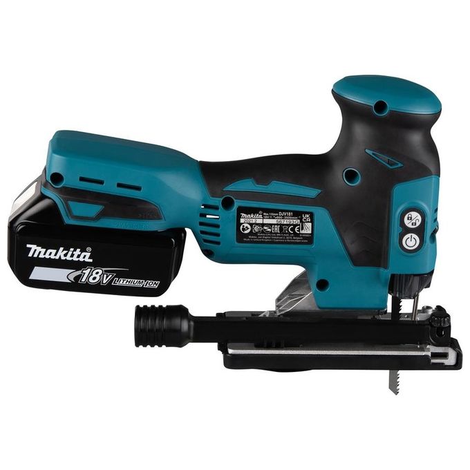 Makita DJV181RTJ Seghetto Alternativo a Batteria 18V con 2 Batterie 5,0 Ah e Valigetta Makpac colore Nero