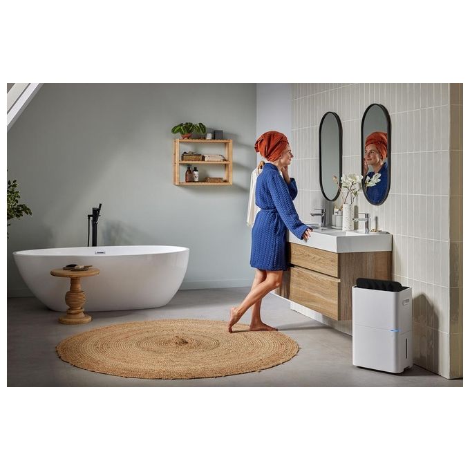 Qlima D 820 A SMART Deumidificatore 20 l-24h 3,8 L serbatoio 52 m² Wi-Fi Filtro HEPA 47 dB colore Bianco