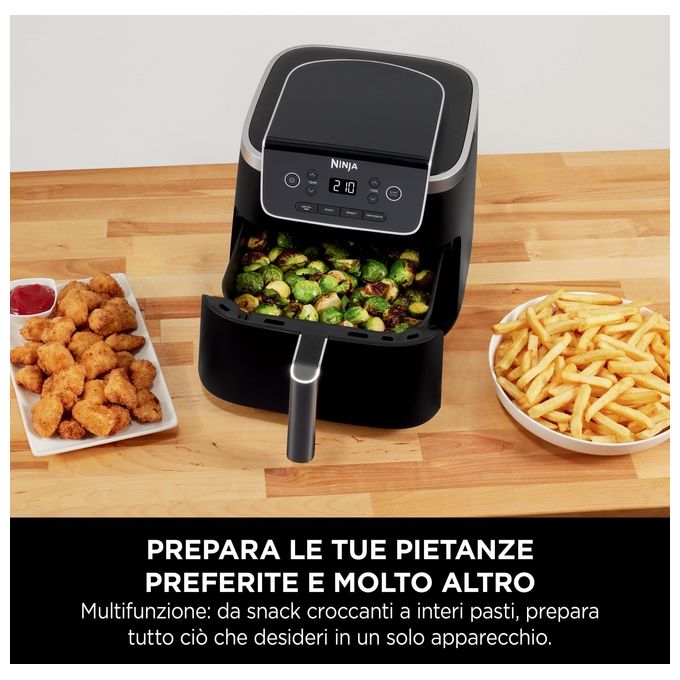 Ninja AF140EU Friggitrice ad aria 4,7 L 1750 W 4 programmi display LCD colore Nero