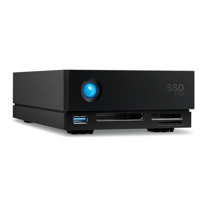 LaCie STHS18000800 1big Dock Hard Disk Esterno 18TB Thunderbolt 3 USB-C Lettore SD CF 280 MB-s colore Nero