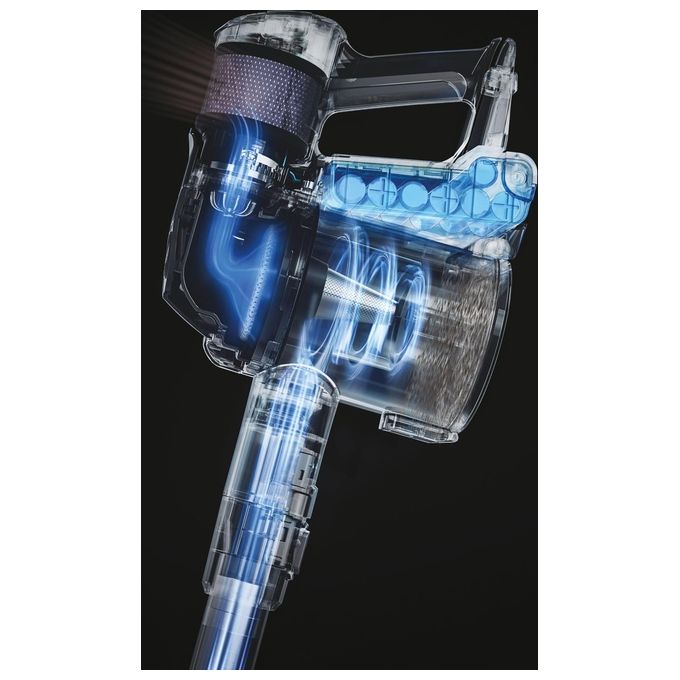 Hoover 39401009 HF4 Aspirapolvere senza filo Ciclonico EPA 0,7 L 190 W 80 AW colore Nero Argento