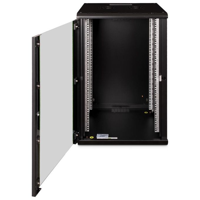 Digitus DN-19 20U-6-6-SW Serie Unique Armadio Rack 19 pollici 20U Profondita' Utile 450 mm Carico Massimo 100 Kg Porta in Vetro di Sicurezza IP20 colore Nero