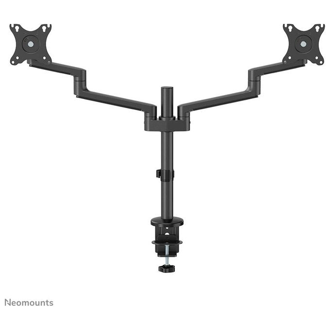 Neomounts W128434745 DS60-425BL2 Braccio per Monitor da Scrivania 2 Schermi Fino a 27'' 8 Kg Regolabile Altezza Profondita' Rotazione 360° colore Nero