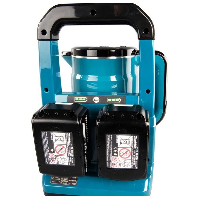 Makita DKT360Z LXT Bollitore a Batteria 36V 2x18V 0,8 L Spegnimento Automatico Protezione Boil-Dry colore Blu Nero