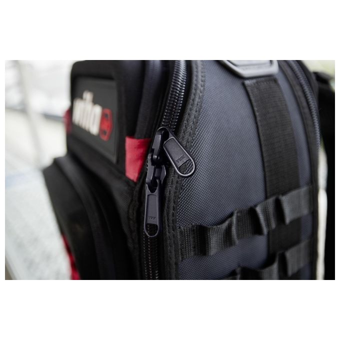 Wiha 45529 Zaino porta attrezzi 43 pezzi con scomparto laptop e sistema Molle colore Nero