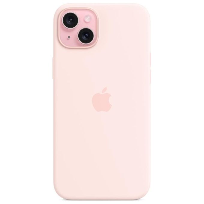 Apple MT143ZM-A Custodia MagSafe in Silicone per iPhone 15 Plus colore Rosa Confetto