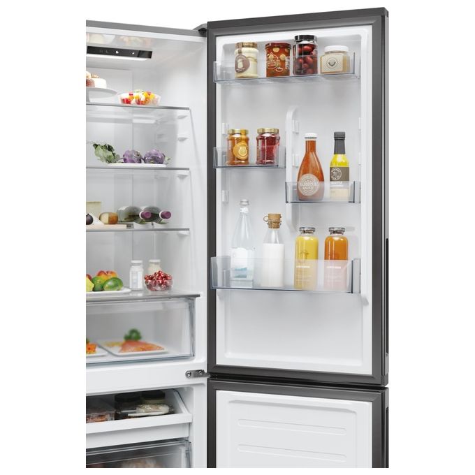 Candy CNCQ2T518EX City Fresco 300 Frigorifero Combinato 279 L 182,5 cm Classe E 38 dB No Frost Multi Airflow colore Inox