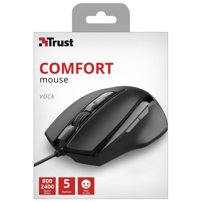 Trust Voca Comfort Mouse con Filo