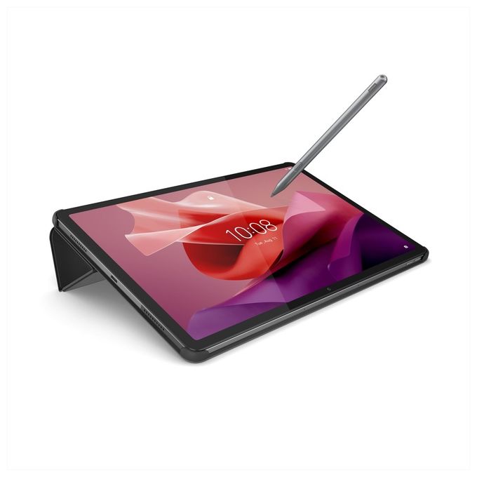 Lenovo ZG38C05252 Tab P12 Custodia Folio a Libro 12.6'' Poliuretano Supporto Integrato Portapenna colore Grigio