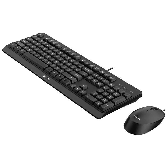 Philips 2000 series SPT6207BL-34 Tastiera Mouse Incluso USB QWERTY Inglese Nero