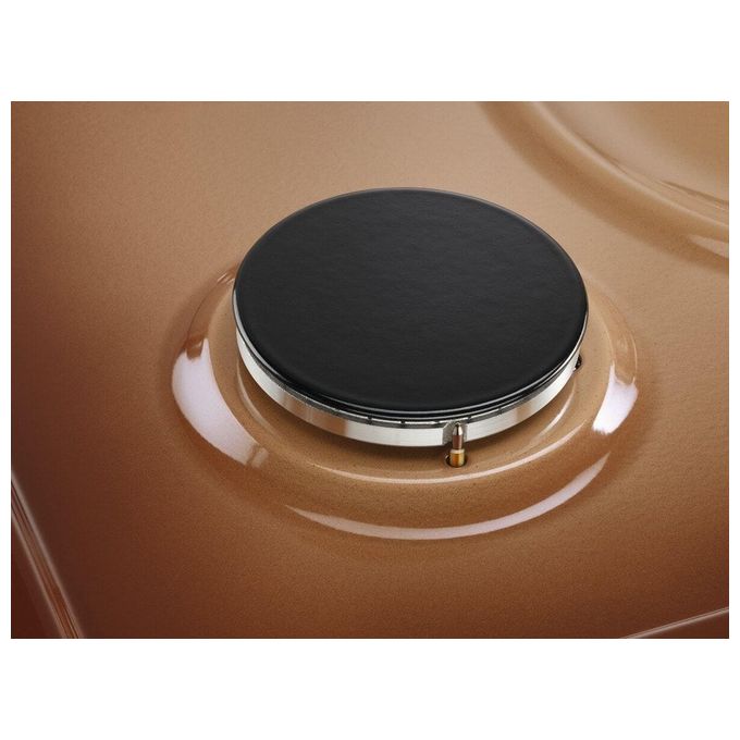 Electrolux EGS6414T Piano Cottura a Gas 4 Fuochi Bruciatore Tripla Corona Comandi Laterali 60 cm Terra di Francia