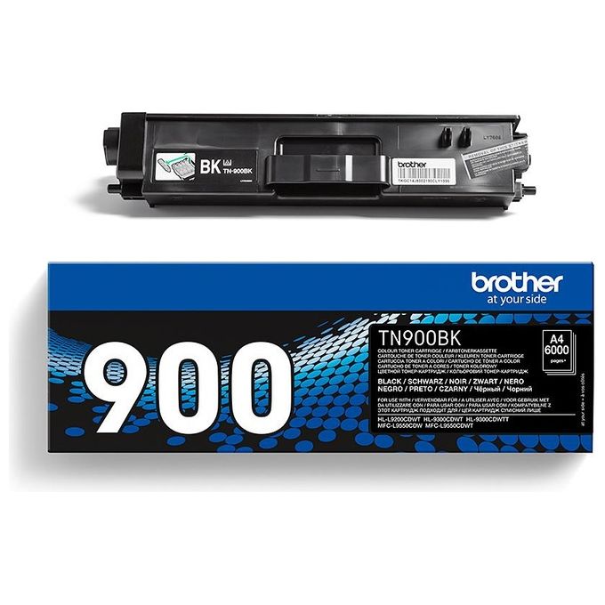 Brother TN-900BK Toner Originale Nero ad Altissima Resa 6000 Pagine colore Nero