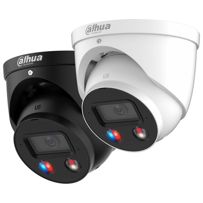 Dahua IPC-HDW3849H-AS-PV-S5 WizSense TiOC Telecamera IP Eyeball 8MP 4K 2.8mm Full-color Smart Dual Illuminator IP67 PoE colore Bianco