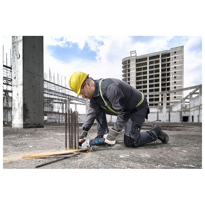 Bosch 0 601 9N4 100 GWS 18V-11 Smerigliatrice Angolare 12,5 cm 9000 Giri-min 18 V Batteria Li-Ion colore Nero Blu