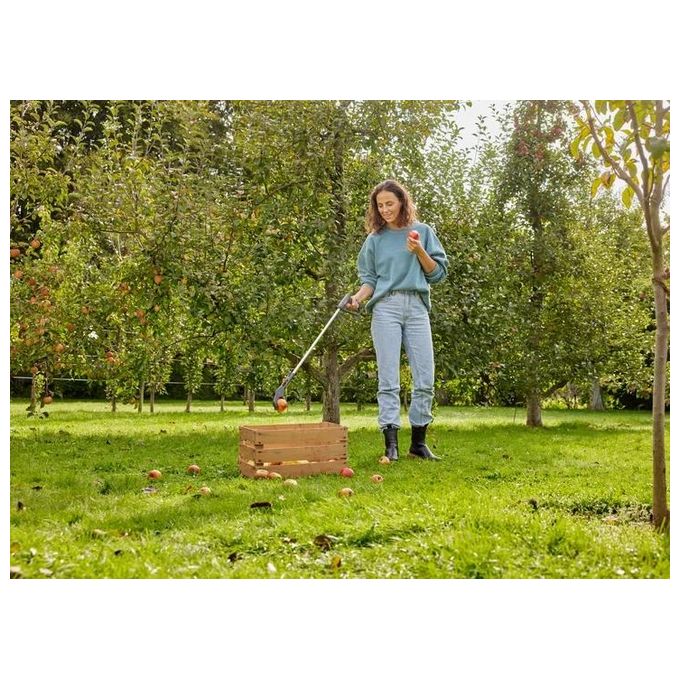 Gardena 11700-20 Pinza da Giardino Ergonomica 4 in 1 Multifunzione Afferrare Infilzare Rastrellare Raschiare Acciaio Inox 70% Plastica Riciclata