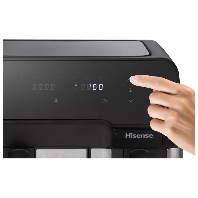 Hisense 741572 Friggitrice ad aria 8,6 L 1700 W 8 Programmi Display LED Touch colore Nero