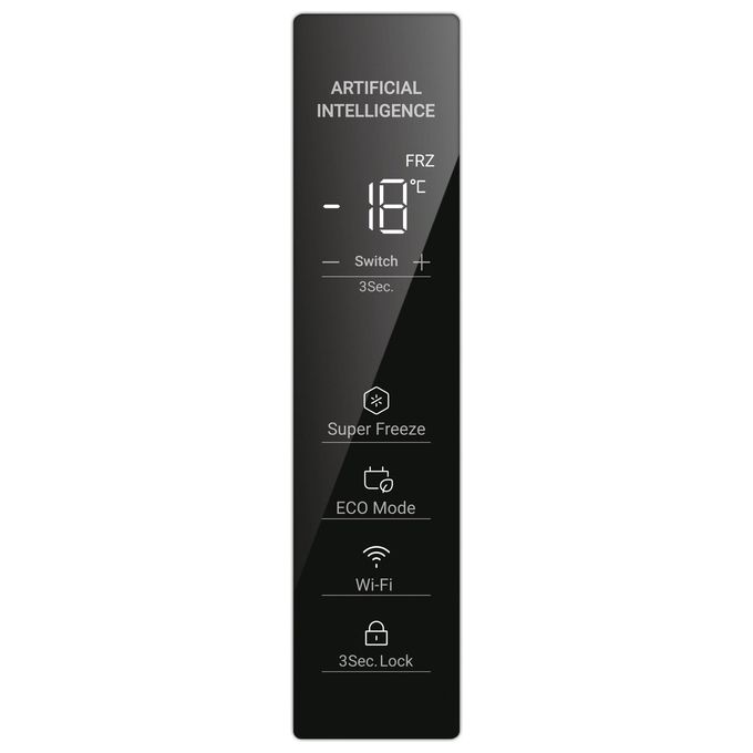 Haier H4F272WEH1 INSTASWITCH Congelatore Verticale 272 L 177 cm Classe E 37 dB Total No Frost Libera Installazione colore Bianco
