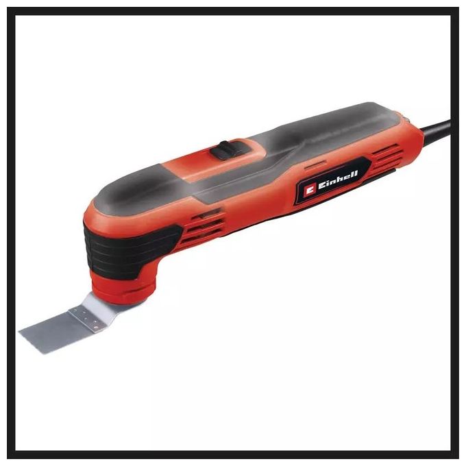 Einhell 4465185 TC-MG 250 CE Utensile Multifunzione 250 W con Regolazione Giri e Accessori Inclusi colore Nero Rosso