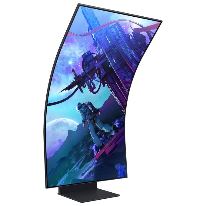 Samsung LS55CG970NUXEN Odyssey Ark 2ª Gen. Monitor Gaming Curvo 55'' UHD 4K 165Hz 1ms HDR10+ Quantum Mini LED colore Nero