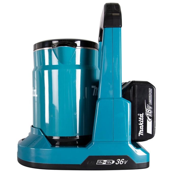 Makita DKT360Z LXT Bollitore a Batteria 36V 2x18V 0,8 L Spegnimento Automatico Protezione Boil-Dry colore Blu Nero
