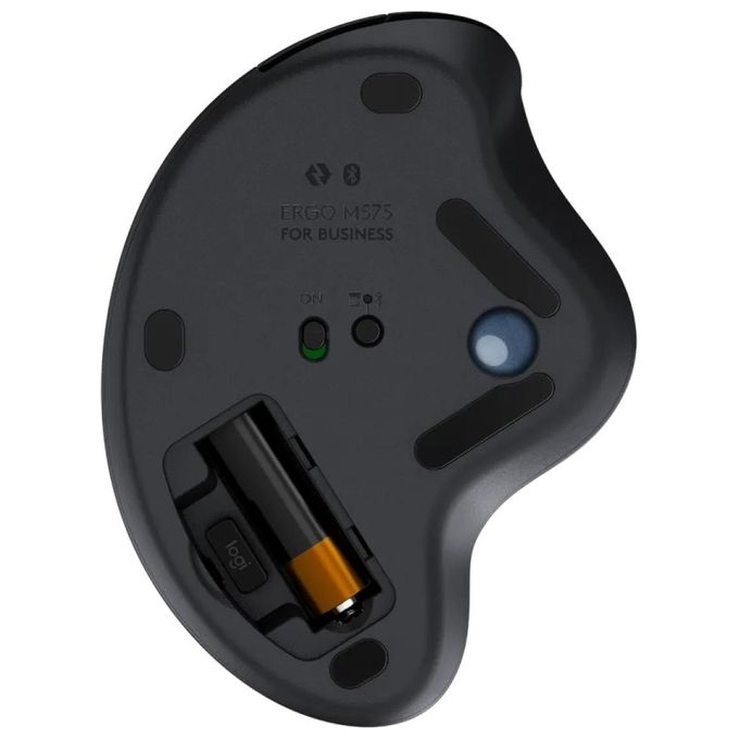 Logitech 910-006221 ERGO M575 Mouse Trackball Wireless con Connessione Bluetooth e Logi Bolt Fino a 10 m 2000 DPI 5 Tasti Programmabili colore Grafite