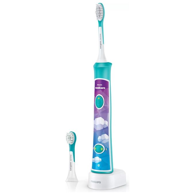Philips HX6322-04 Sonicare for Kids Spazzolino Elettrico Sonico Ricaricabile con App Bianco
