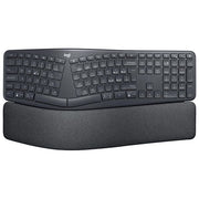 Logitech 920-010349 ERGO K860 Tastiera Split Ergonomica Wireless Bluetooth Layout Italiano QWERTY con Supporto Polso Regolabile colore Grafite