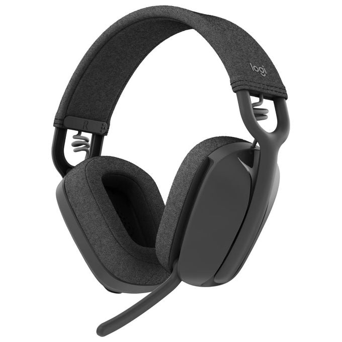 Logitech 981-001213 Zone Vibe 100 Cuffie Wireless Bluetooth Over-Ear 40mm 18h Multipoint Teams Meet Zoom colore Grafite