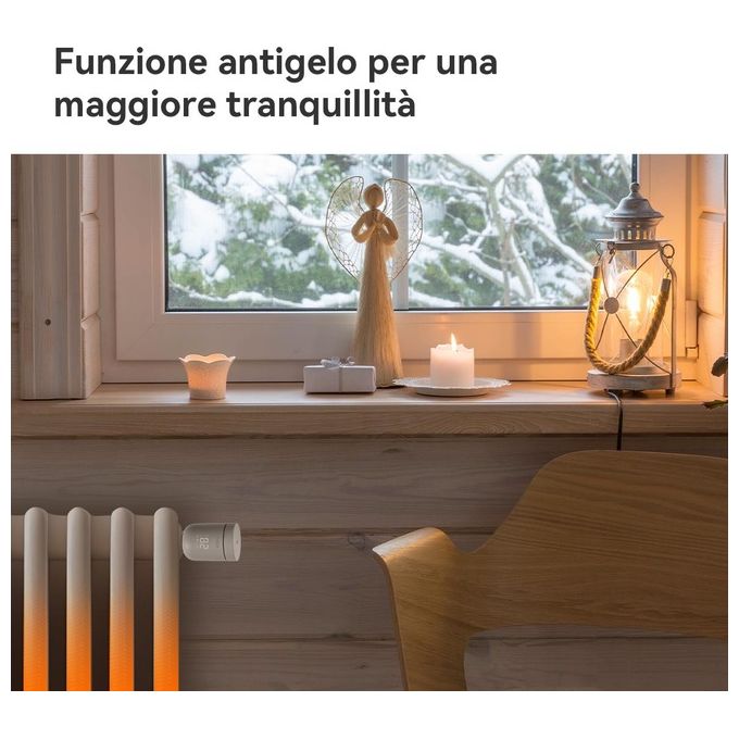 Imou TRV1 Termovalvola Smart ZigBee 3.0 Alexa Google Assistant 6 adattatori inclusi