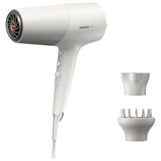 Philips BHD501-20 5000 Series Asciugacapelli 2100W Motore DC ThermoProtect 4x Ionic Care 6 Impostazioni Concentratore Diffusore colore Bianco