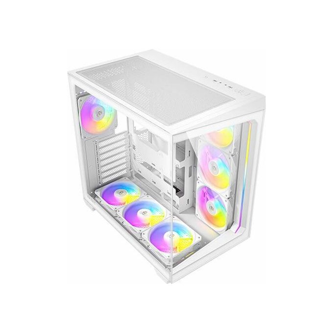 Antec C5 Case PC Midi Tower ATX 7 Ventole ARGB PWM 120mm Vetro Temperato USB-C 3.2 Gen 2 colore Bianco