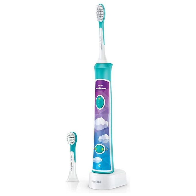 Philips HX6322-04 Sonicare for Kids Spazzolino Elettrico Sonico Ricaricabile con App Bianco