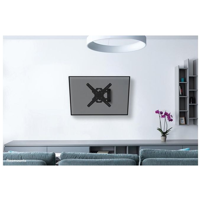Neomounts WL40S-850BL14 Supporto TV a parete Full Motion 40-65'' 40 Kg VESA 100x100-400x400 Inclinazione -2°-+12° Rotazione 45° colore Nero