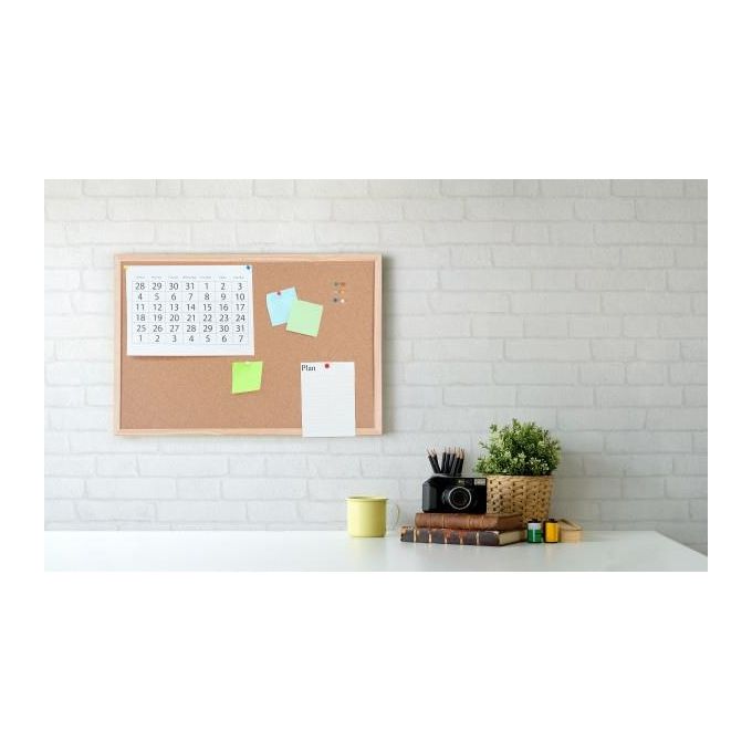 Bi-Office Pannello in Sughero 60x45cm