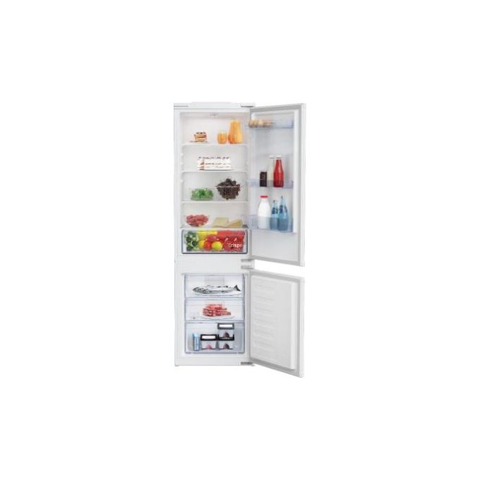 Beko BCSA285K4SN1 Frigorifero Combinato da Incasso 271 L 177 cm Classe E 35 dB Statico Inverter Porte Reversibili colore Bianco