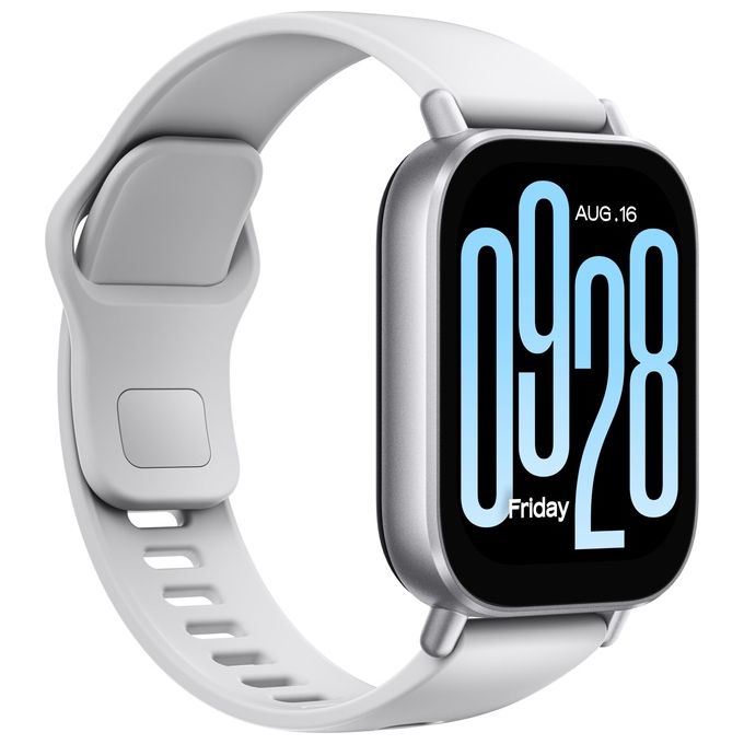 Xiaomi BHR8790GL Redmi Watch 5 Active Smartwatch LCD 2'' 470 mAh 18 giorni BT 5.3 SpO2 Cardio 5 ATM colore Argento
