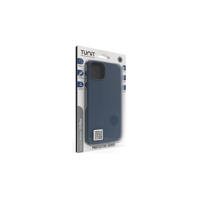 Tunit Cover in Silicone MagSafe Compatible con iPhone 15 Plus Storm Blue