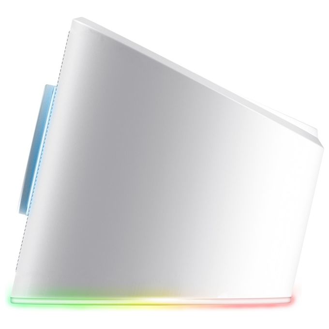 Trust 25110 GXT 619W Thorne Soundbar PC RGB 2.0 Stereo 6 W Illuminazione USB AUX colore Bianco