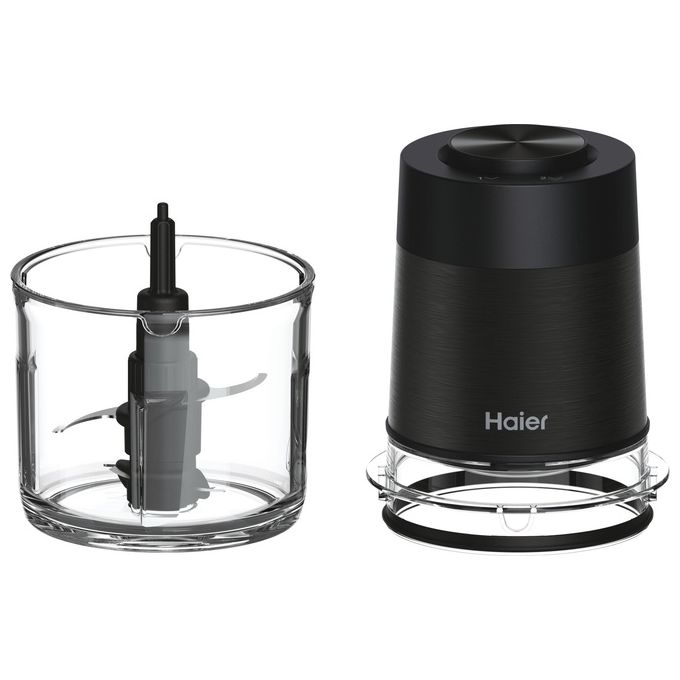 Haier HCH5B1011 I-Master Serie 5 Tritatutto Elettrico 550 W 0.5 L 4 Lame Inox 2 Velocita' colore Nero