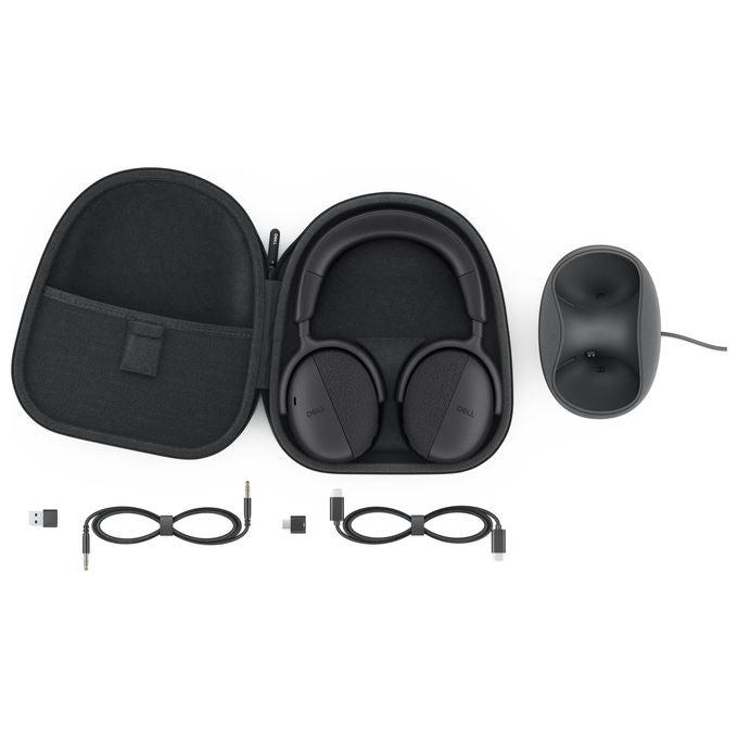 DELL WL7024 Cuffie senza fili con ANC Pro Premium Auricolare Bluetooth 5.3 30 m 7 microfoni 80 h batteria colore Nero